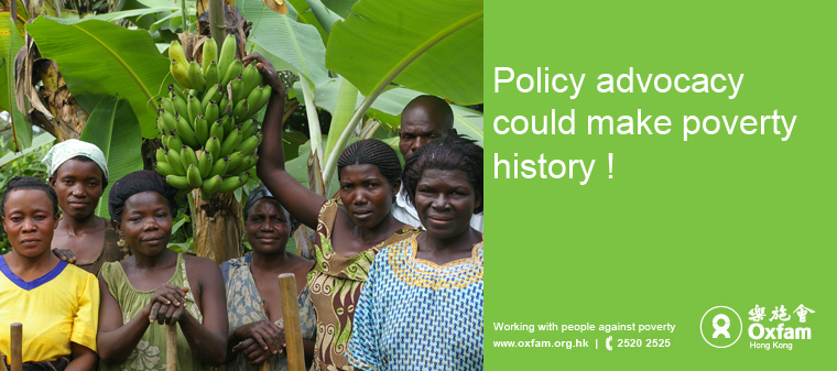 Policy advocacy could make poverty history !